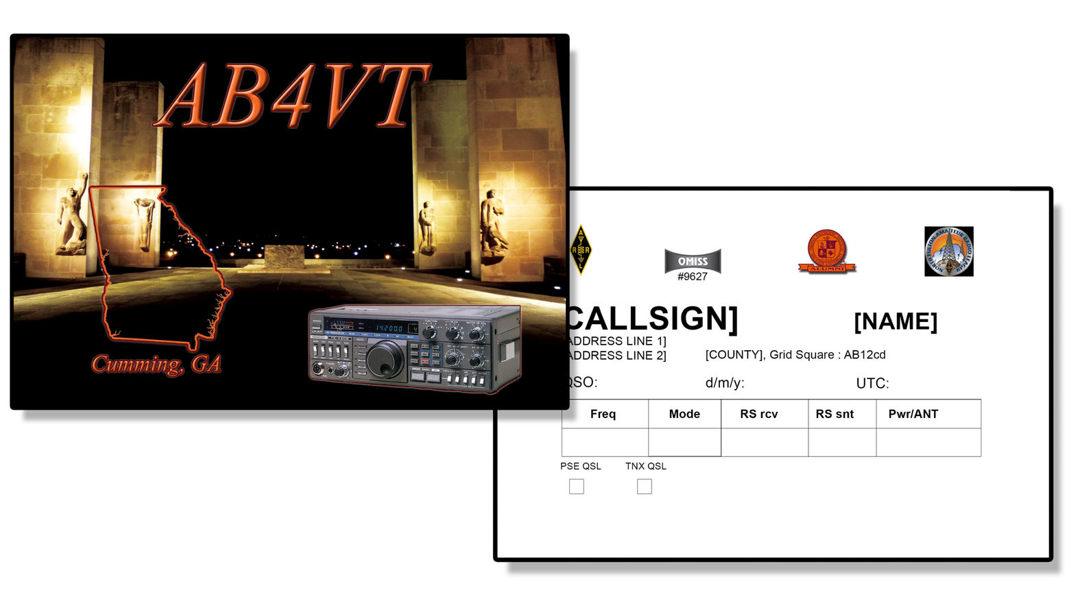 Ham Radio QSL Card Design